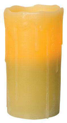 Ivory Remote Pillar, 6" - The Fox Decor