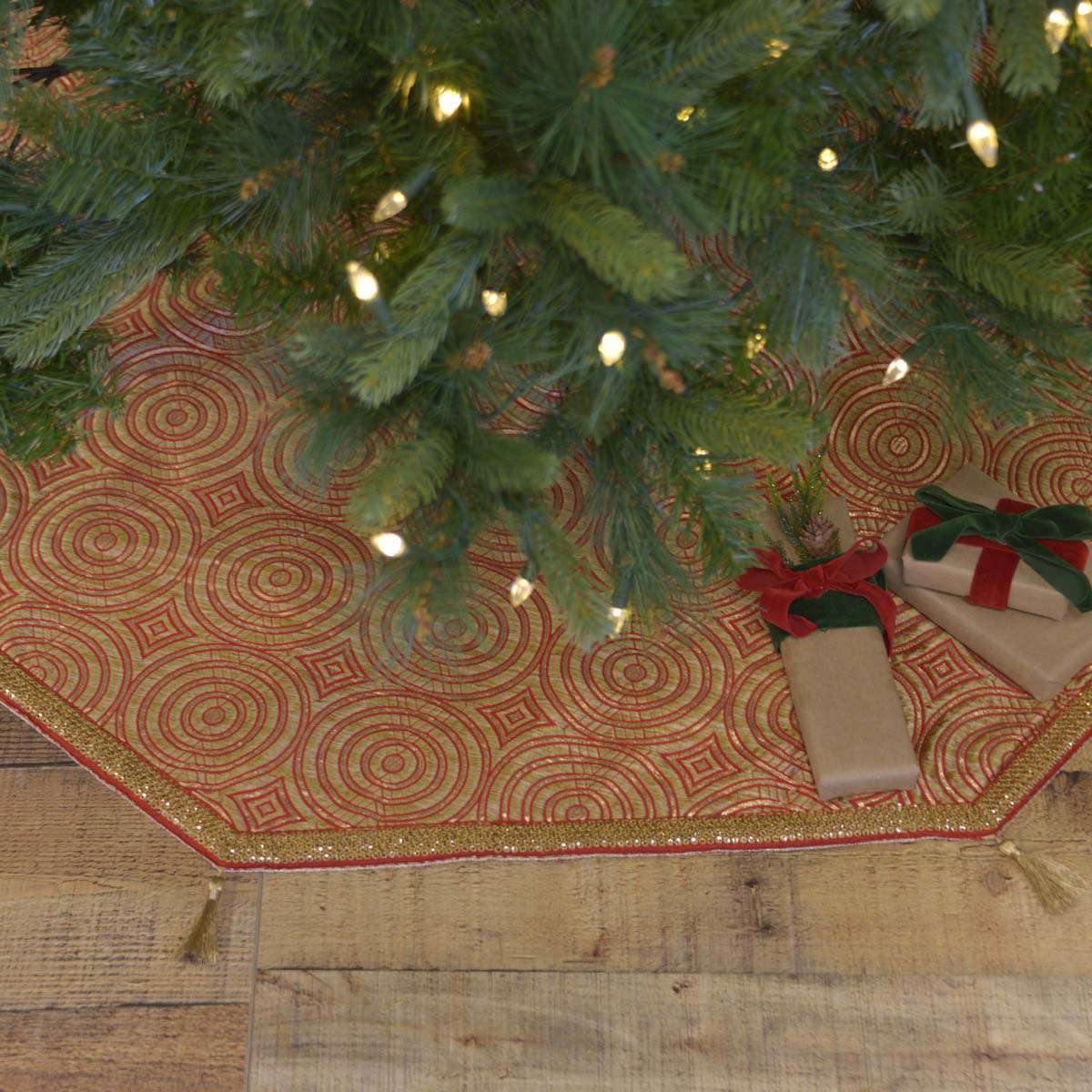 Soleil Christmas Tree Skirt 60 VHC Brands - The Fox Decor