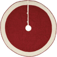 Chenille Christmas Christmas Tree Skirt 55 VHC Brands - The Fox Decor