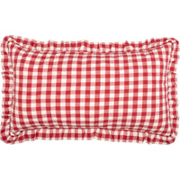 Thumbnail for Annie Buffalo Red Check Ruffled King Sham 21x37