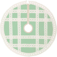 Margot Mint Mini Christmas Tree Skirt 21 VHC Brands - The Fox Decor