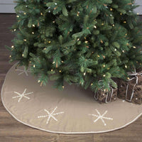 Pearlescent Christmas Tree Skirt 55 VHC Brands - The Fox Decor