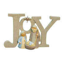 Thumbnail for Joy Resin Glitter Nativity Tabletop & Decor CWI+ 