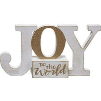 Joy to the World Shelf Sitter - The Fox Decor