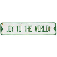 Thumbnail for Joy to the World Street Sign Vintage Christmas Decor CWI+ 