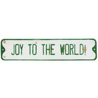 Thumbnail for Joy to the World Street Sign Vintage Christmas Decor CWI+ 