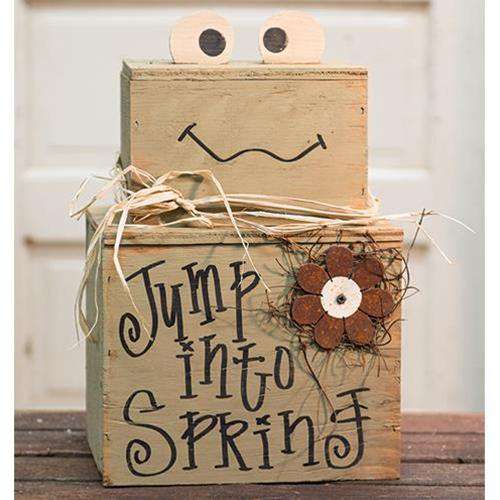 Jump Into Spring Froggy Stacker Spring Made USA CWI+ 