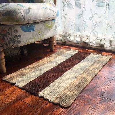 Jute Door Mat Anti-Skip Dirtproof Kitchen Balcony Braided Mat rug The Fox Decor 