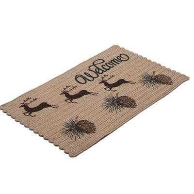 Jute Door Mat Anti-Skip Dirtproof Kitchen Balcony Braided Mat rug The Fox Decor 