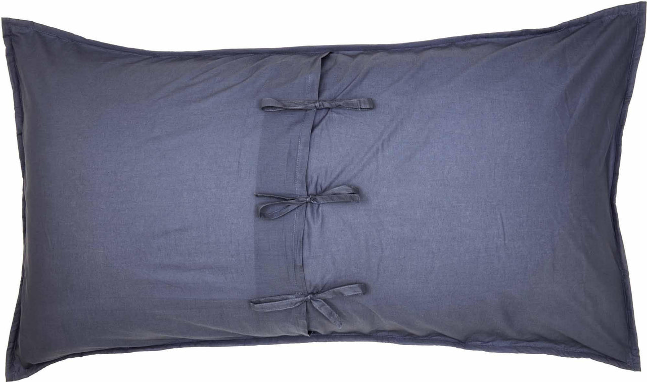 Harbour Navy King Sham 21x37 VHC Brands - The Fox Decor