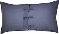 Harbour Navy King Sham 21x37 VHC Brands - The Fox Decor