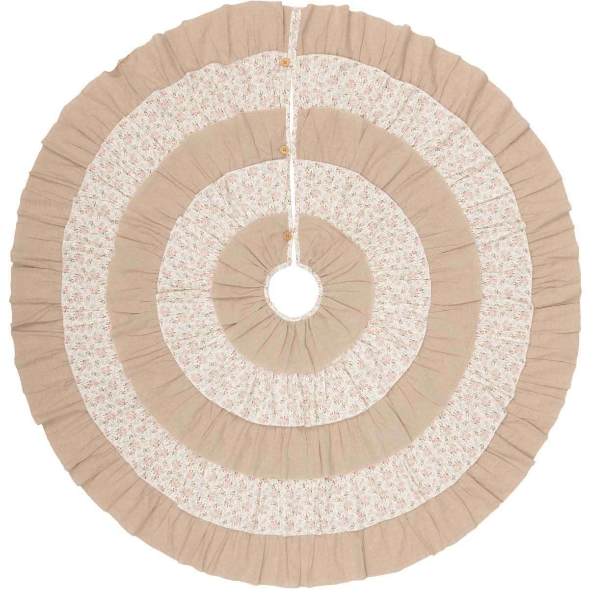 Carol Christmas Tree Skirt 60 VHC Brands - The Fox Decor