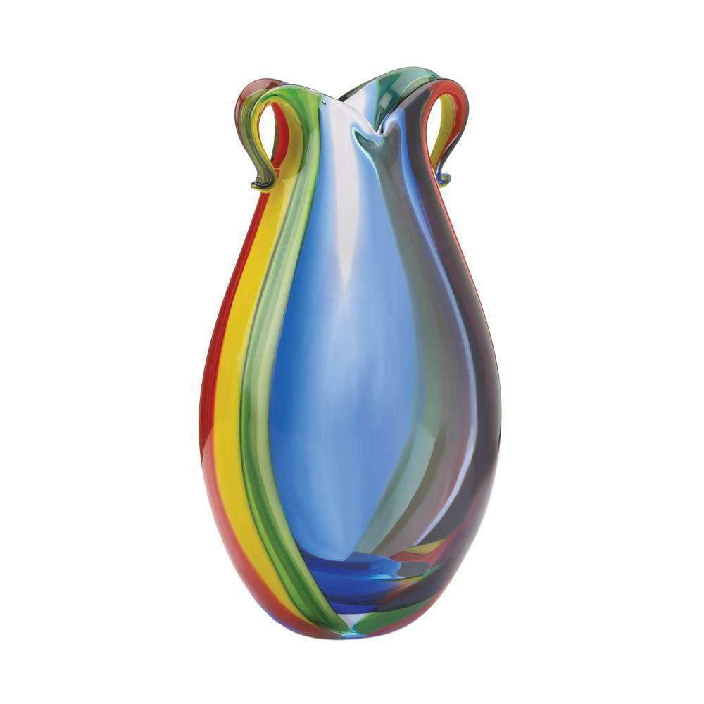 Kaleidoscope Art Glass Vase - The Fox Decor