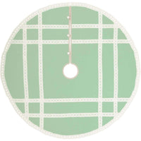 Margot Mint Christmas Tree Skirt 48 VHC Brands - The Fox Decor