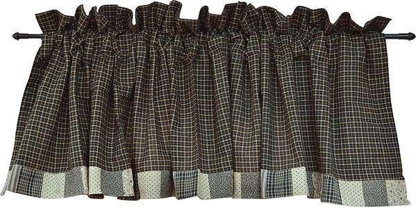 Kettle Grove Block Border Valance - The Fox Decor