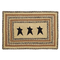 Thumbnail for Kettle Grove Jute Braided Rectangle Stencil Star VHC Brands Rugs VHC Brands 24