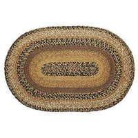 Thumbnail for Kettle Grove Jute Oval Braided Rug VHC Brands rugs CWI Gifts 20x30 inch 