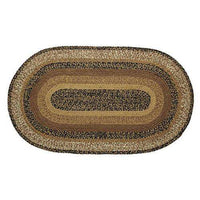 Thumbnail for Kettle Grove Jute Oval Braided Rug VHC Brands rugs CWI Gifts 24x36 inch 