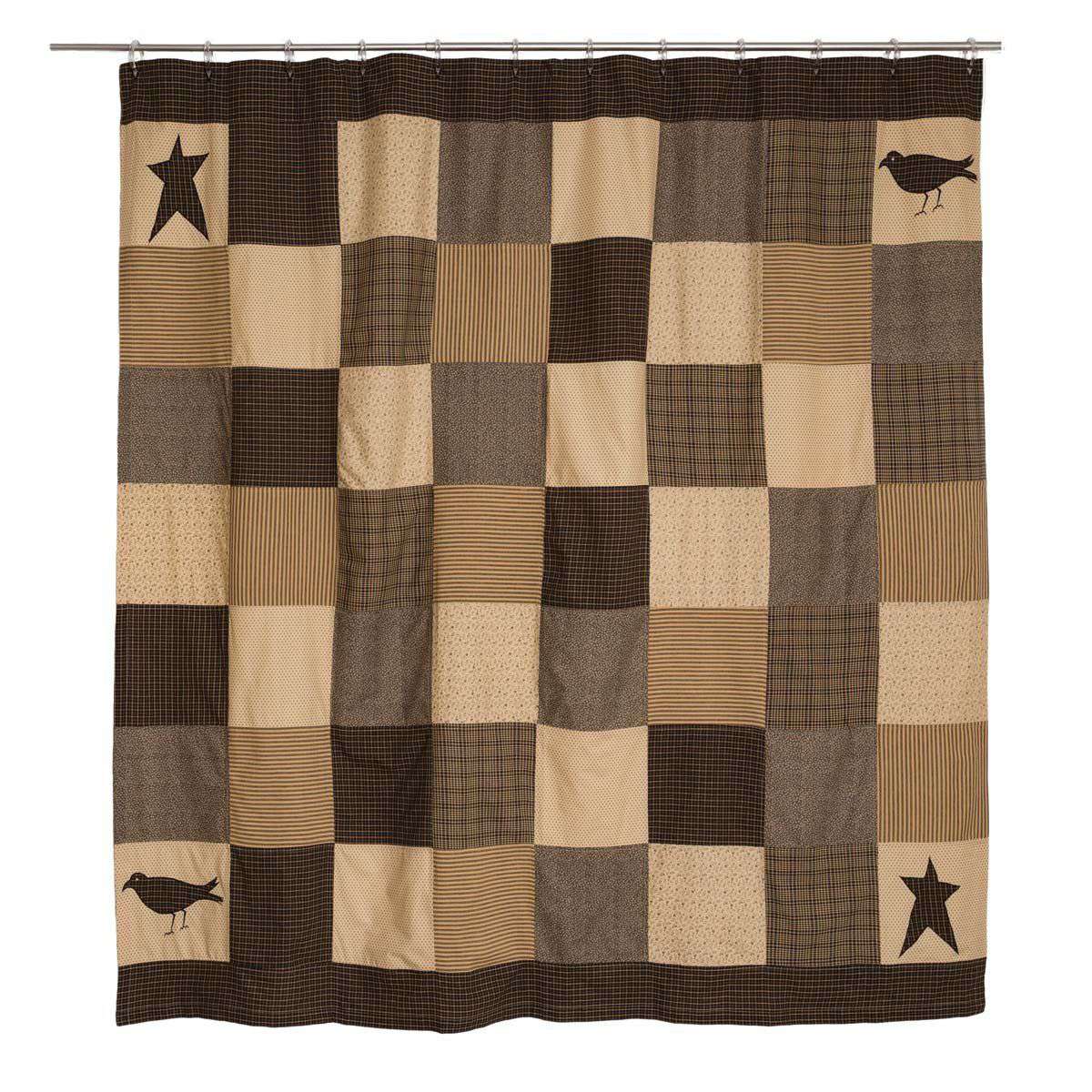 Kettle Grove Primitive Shower Curtain 72"x72" - The Fox Decor