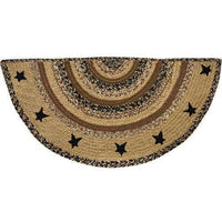 Thumbnail for Kettle Grove Stencil Star Half Rug - The Fox Decor