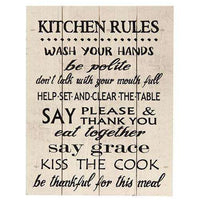 Thumbnail for Kitchen Rules Pallet Art Pictures & Signs CWI+ 