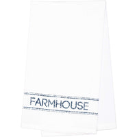 Thumbnail for Sawyer Mill Blue Farmhouse Muslin Bleached White Tea Towel 19x28 VHC Brands - The Fox Decor