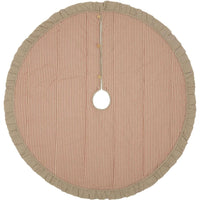 Sawyer Mill Red Ticking Stripe Christmas Tree Skirt 60 VHC Brands - The Fox Decor