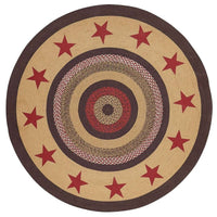 Thumbnail for Landon Stencil Stars Jute Braided Round Rugs VHC Brands Rugs VHC Brands 