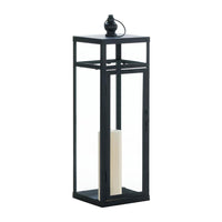 Thumbnail for Large Black Dramatic Geometry Lantern - The Fox Decor