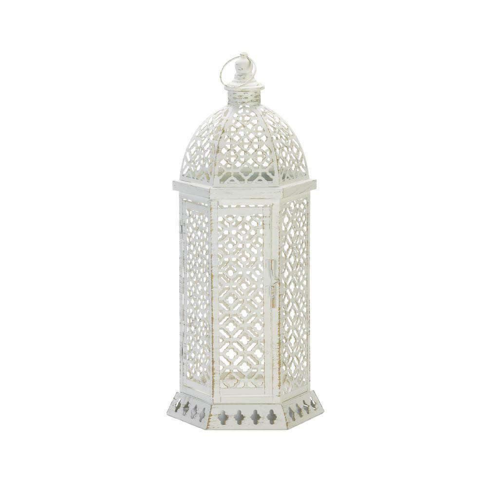 Large Cutwork Hexagon Lantern - The Fox Decor