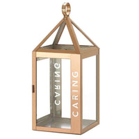 Large Rose Metal Caring Lantern - The Fox Decor
