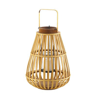 Large Slat Wood Lantern - The Fox Decor