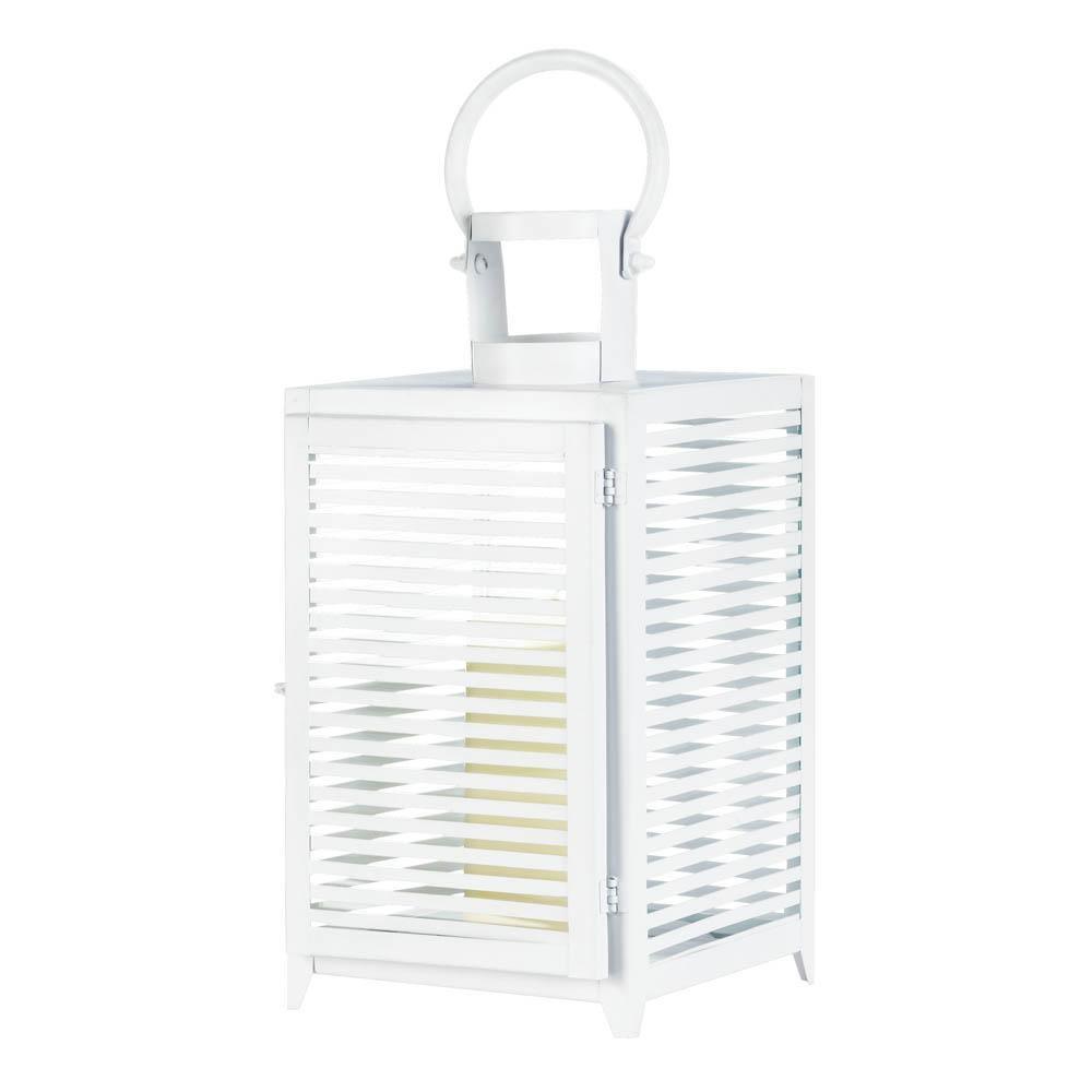Large White Horizon Lantern - The Fox Decor