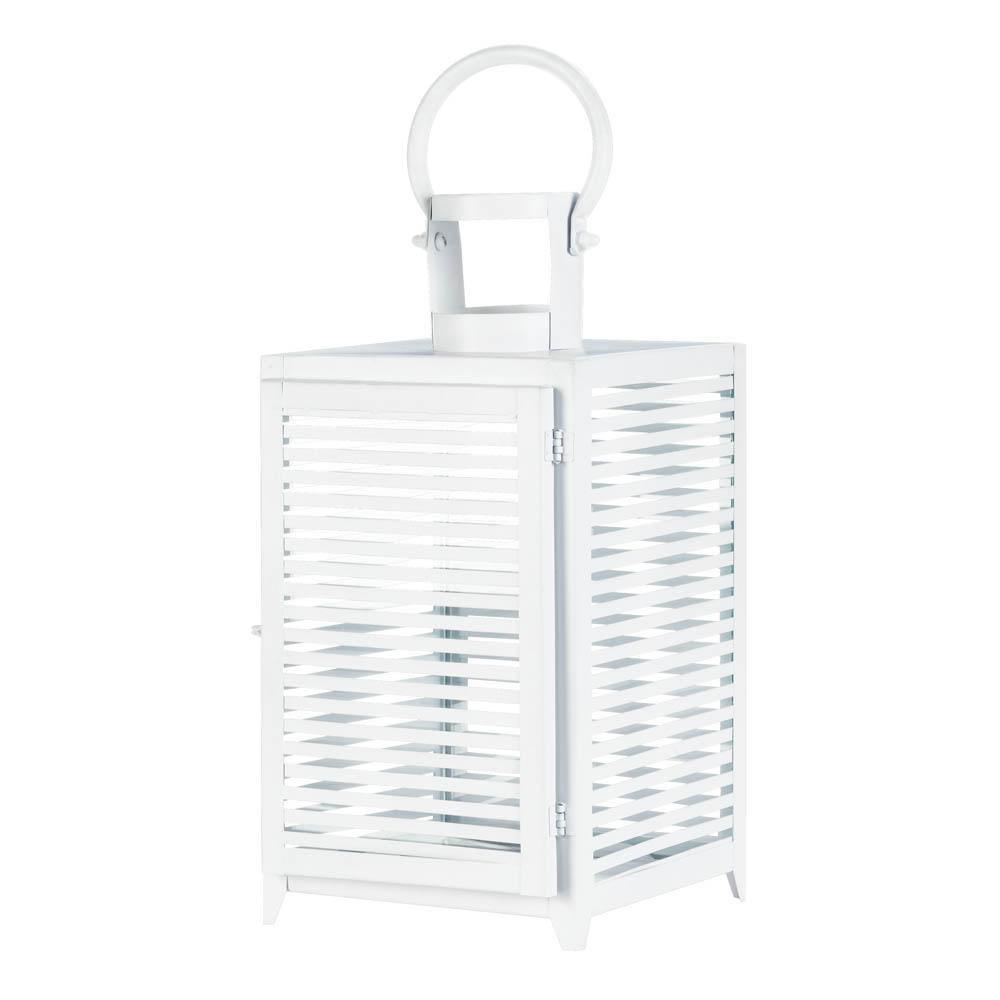 Large White Horizon Lantern - The Fox Decor