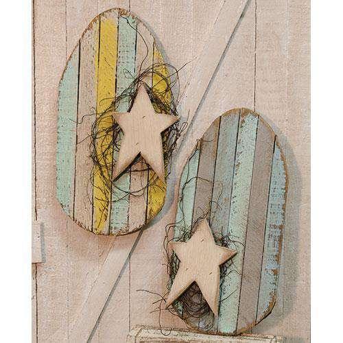 Lath Egg, Assorted - The Fox Decor