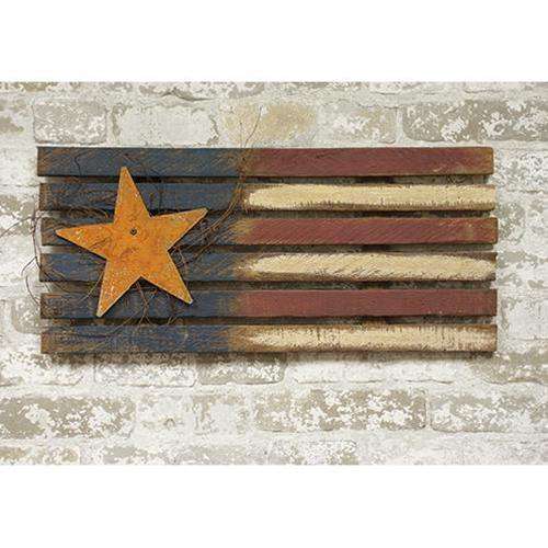 Lath Flag w/Rusty Star, 24" Flags CWI+ 