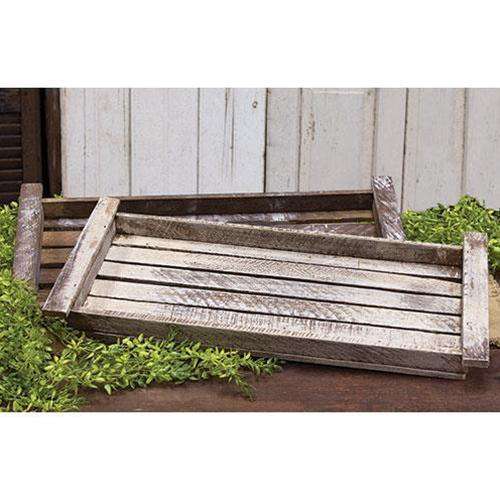 Lath Picnic Tray, Assorted Wood CWI+ 