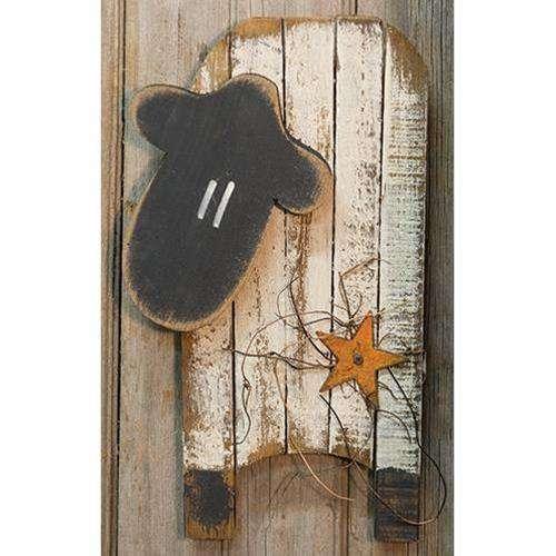 Lath Sheep w/Metal Star Wall Decor CWI+ 