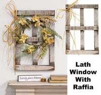 Thumbnail for Lath Window With Raffia Wall Decor CWI+ 