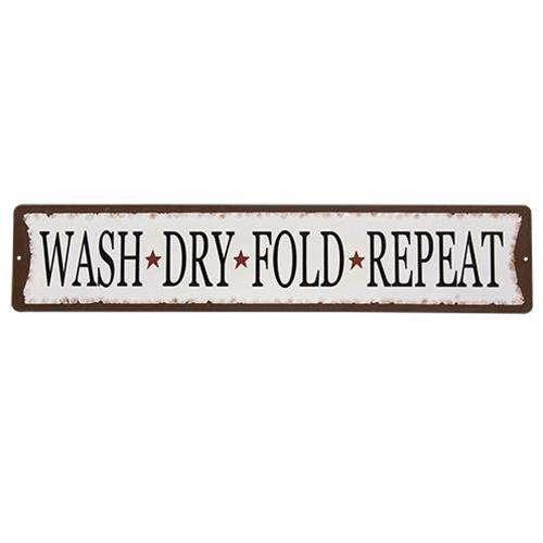 Laundry Room Metal Street Sign, 2 Asstd. - The Fox Decor