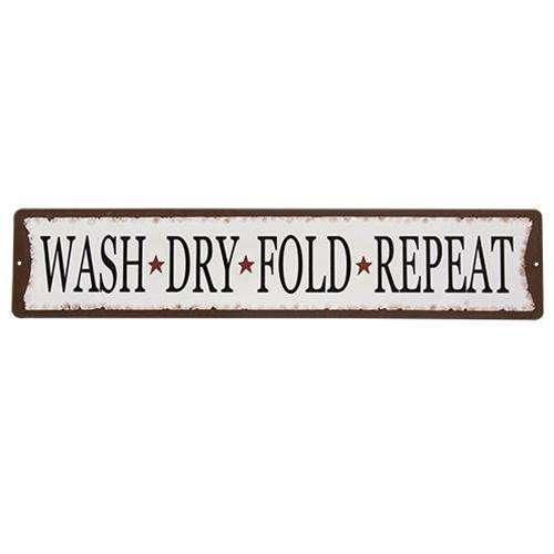 Laundry Room Metal Street Sign, 2 Asstd. Metal Signs CWI+ 