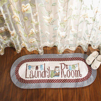 Thumbnail for Laundry Room/Welcome Door Anti-Slip Braided Rugs rug The Fox Decor 