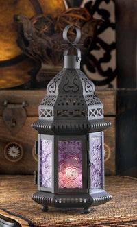 Thumbnail for Lavender Moroccan Style Lantern - The Fox Decor