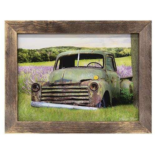 Lavender Truck Framed Print General CWI+ 