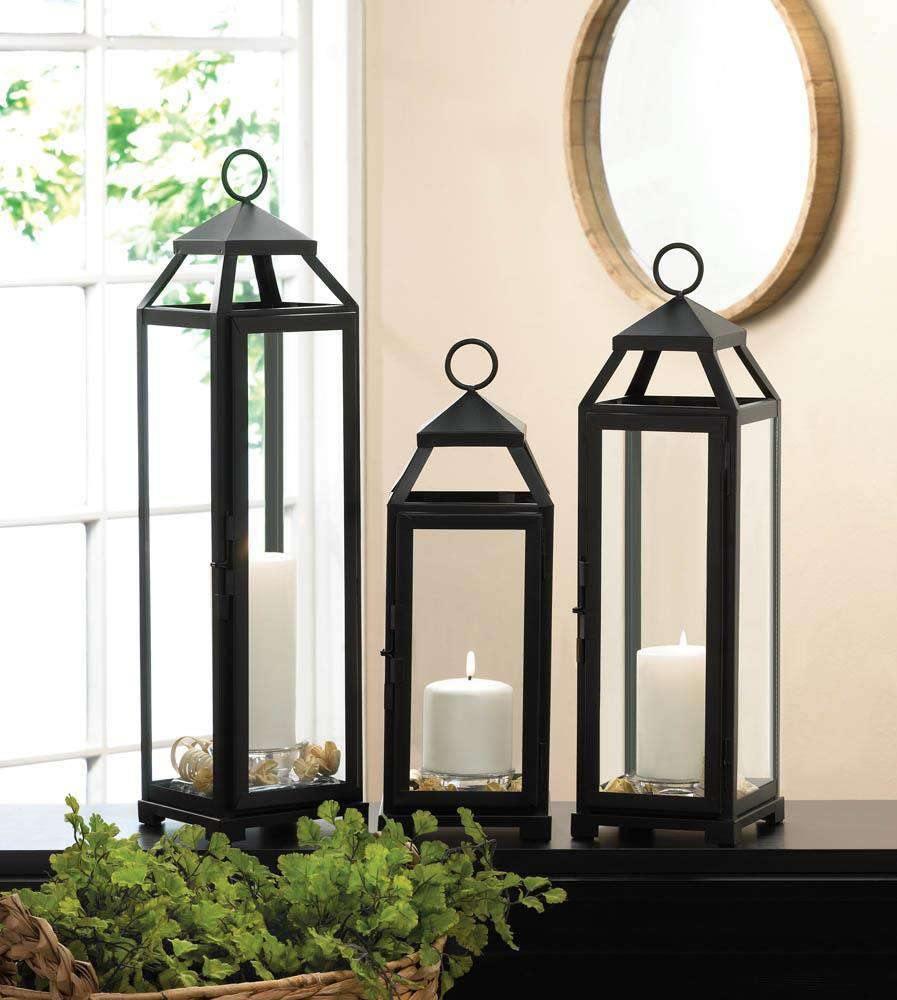 Lean & Sleek Candle Lantern (M) - The Fox Decor