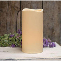 LED Bisque Finish Pillar, 6x12 - The Fox Decor