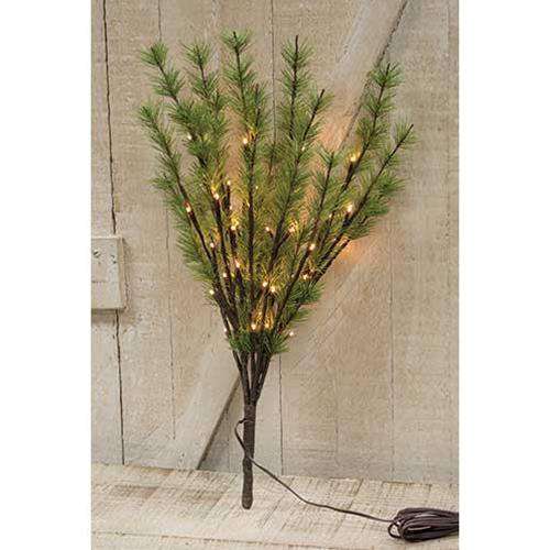 LED Pine Branch, 40ct Lighted Branches CWI+ 