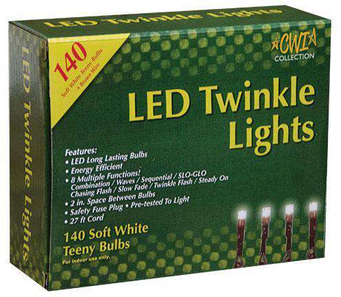 LED Twinkle Lights, 140 ct Twinkle Lights CWI+ 