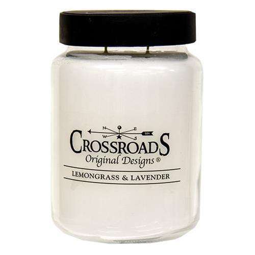 Lemongrass & Lavender Jar Candle, 26oz Classic Jar Candles CWI+ 