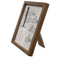 Thumbnail for Let It Snow Framed Shiplap Easel Christmas Wood Blocks CWI+ 